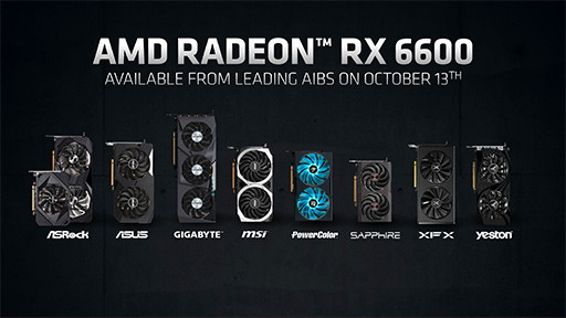 #012Υͥ/AMDGPURadeon RX 6600פȯɽGeForce RTX 3060ĩ魯Navi 2XΥȥ꡼ߥɥ륯饹GPU